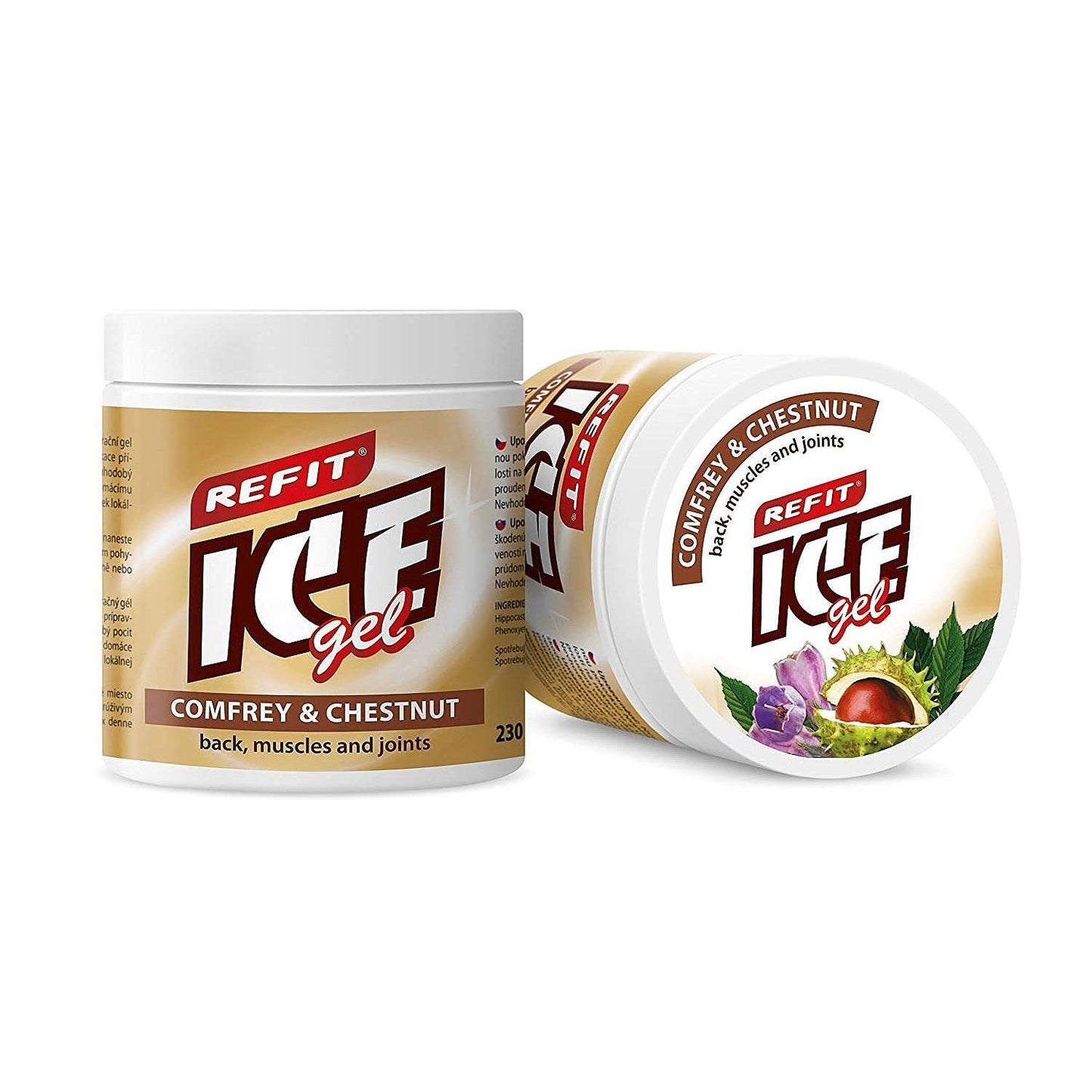 Gel răcoritor Refit Ice Gel cu tătăneasă și castan sălbatic 230 ml