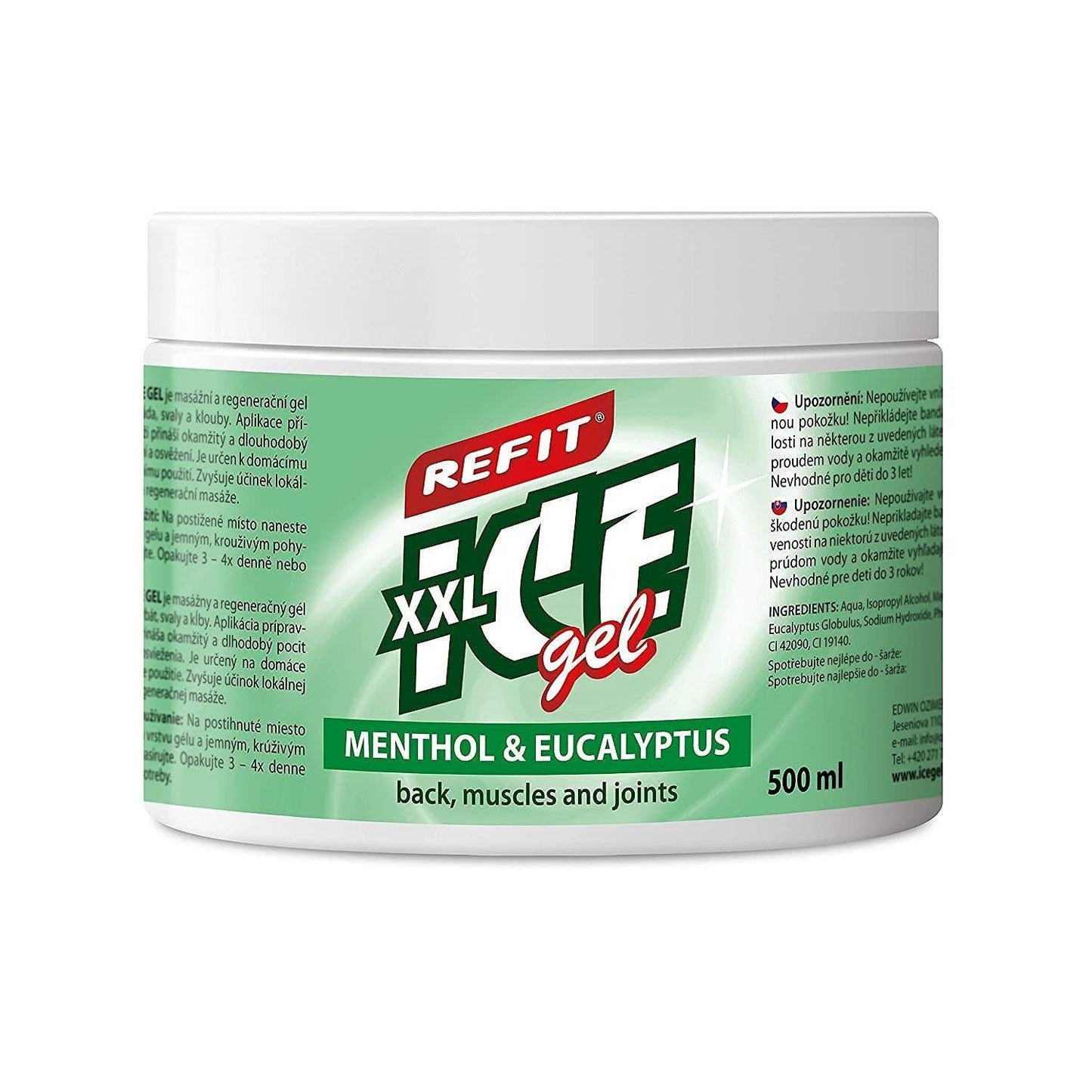 Gel răcoritor Refit Ice Gel Mentol și Eucalipt 500 ml