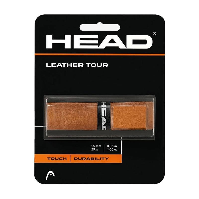 HEAD LEATHER TOUR main grip made of 100% leather for a tennis racket, providing excellent control and feel