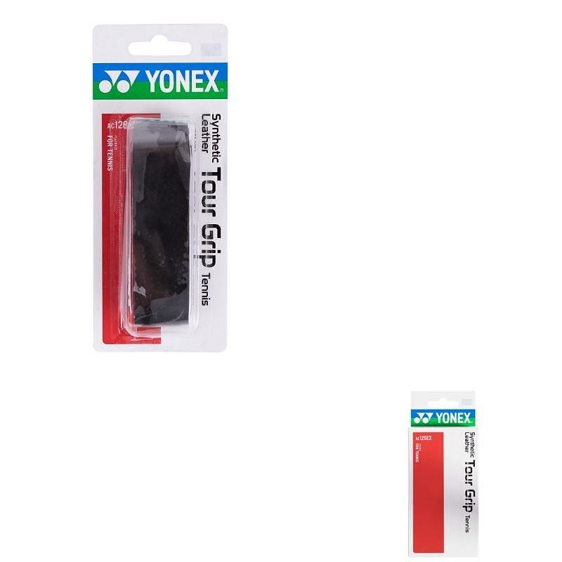 Yonex EXCEL CORE Black replacement grip – black synthetic grip for tennis racket with extra stability and tackiness