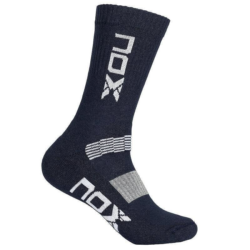 Nox Black/White Man padel socks - Technical NOX calf-length padel socks, designed for maximum comfort and stability