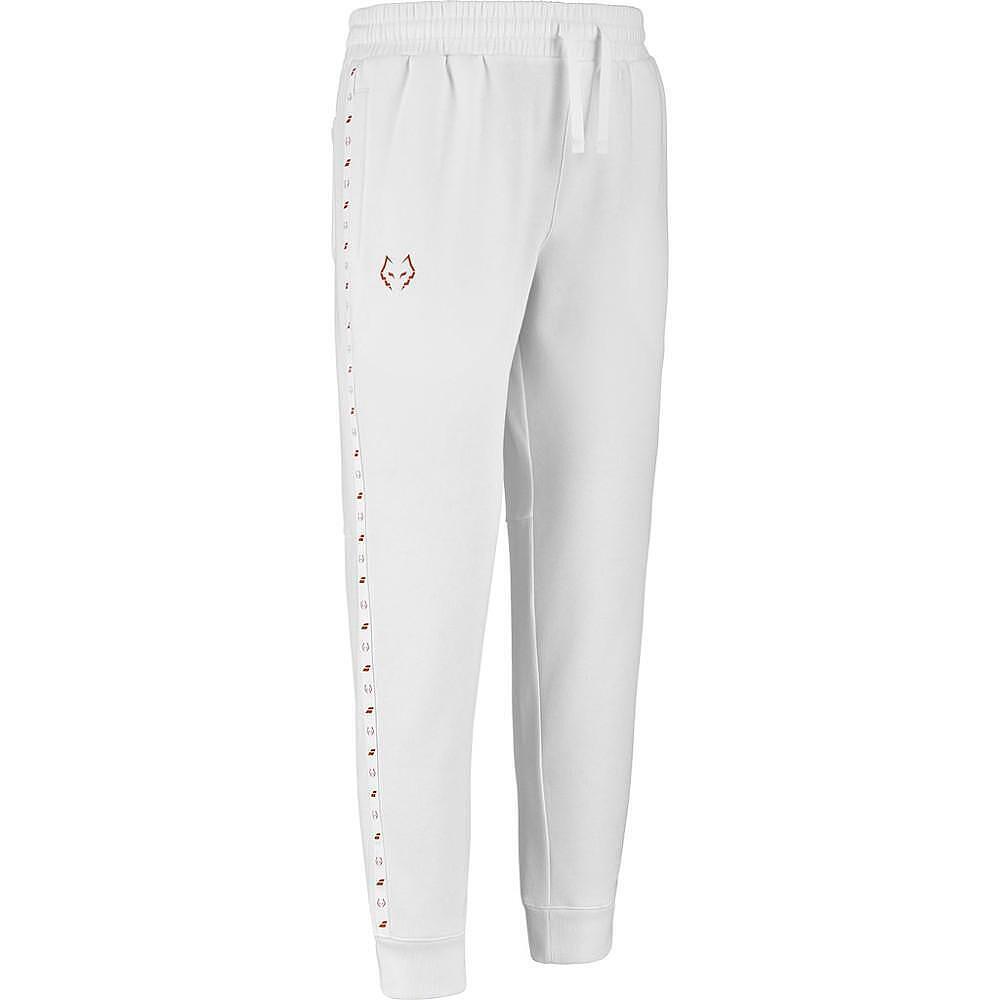 ПАДЕЛ ДОЛНИЩЕ BABOLAT SWEAT PANT J. LEBRON WHITE - бели спортни долнища за падел с топла и еластична материя