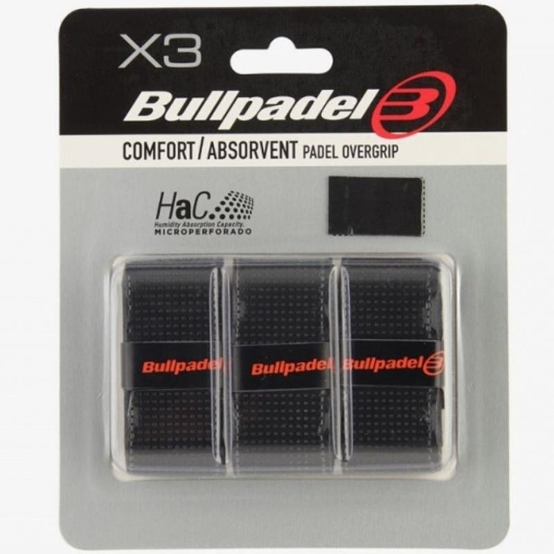 Грипове Bullpadel Comfort/Absorbent Black х3