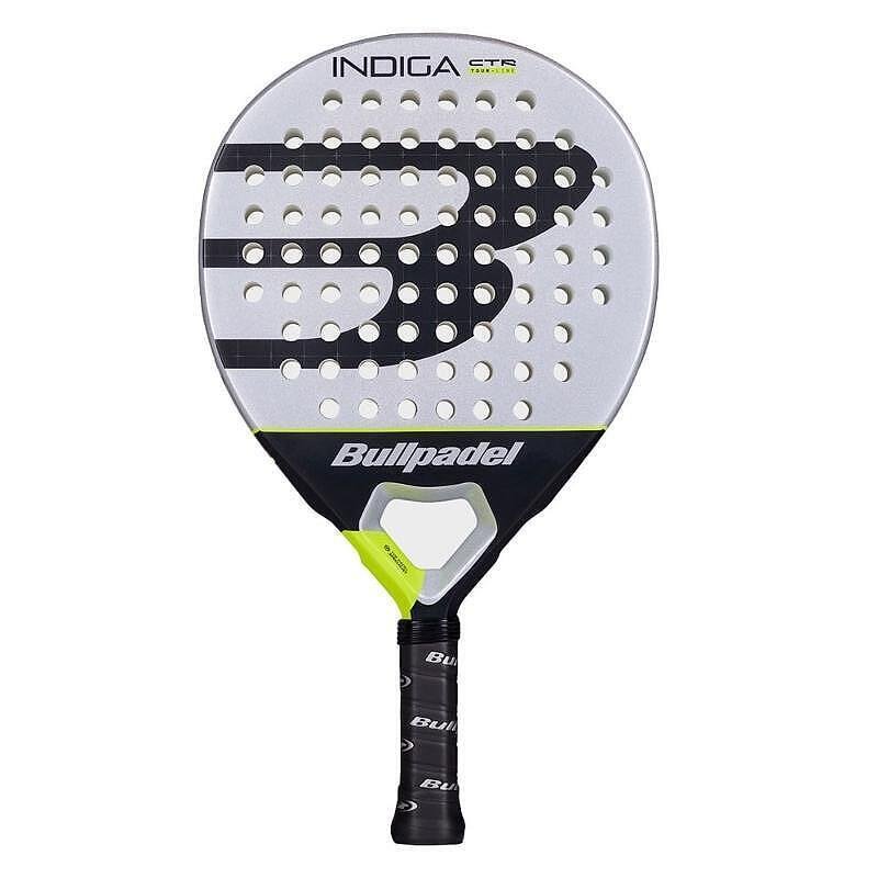 Bullpadel INDIGA CTR padel racket – round shape, low balance, lightweight Polyglass and SoftEva construction for maximum control and maneuverability.