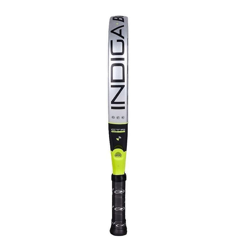 Bullpadel INDIGA CTR padel racket – round shape, low balance, lightweight Polyglass and SoftEva construction for maximum control and maneuverability.