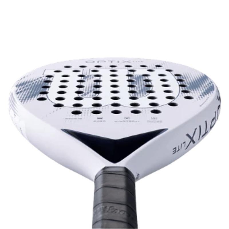 Rachetă de padel Wilson Optix V2 Lite Lilac – o rachetă de padel ușoară și manevrabilă pentru începători, cu confort și control