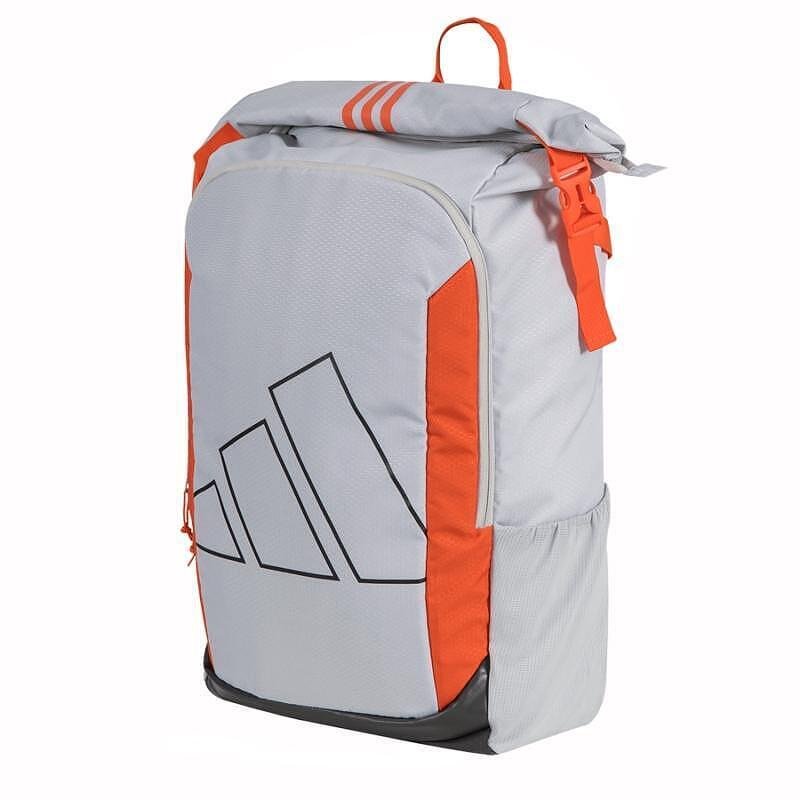 Падел раница Adidas Multigame 3.3 Grey с rolltop отваряне, странични мрежести джобове и отделение за лаптоп, подходяща за тренировки и състезания