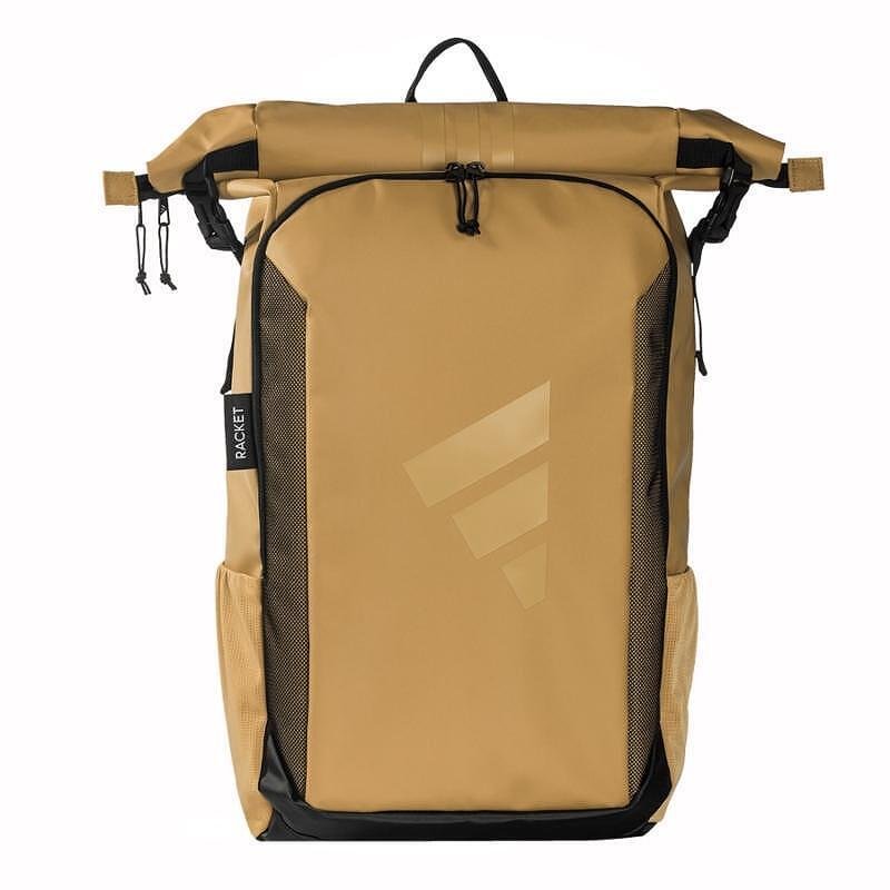 Падел раница Adidas Multigame 3.4 Marrón - с Rolltop затваряне, подплатени отделения за лаптоп и аксесоари, странични мрежести джобове и подсилено дъно – подходяща за ежедневна употре