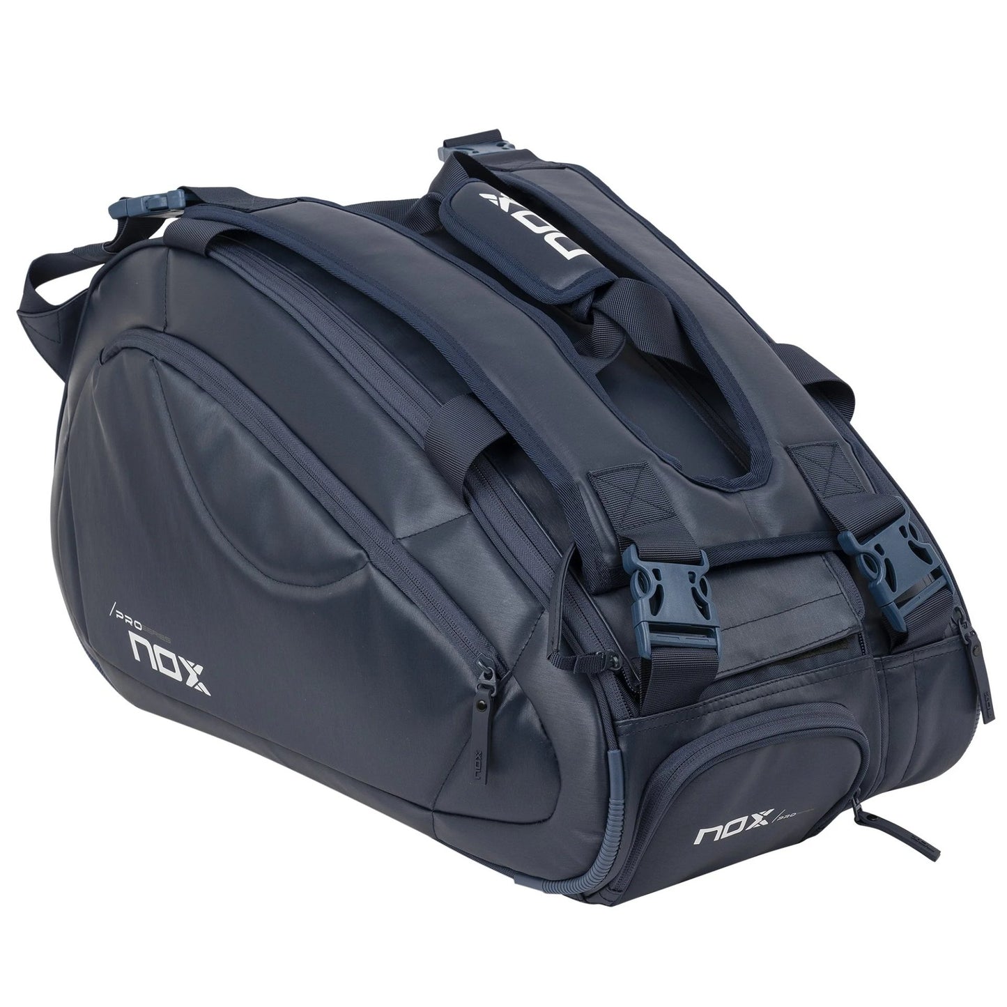 Geantă de padel NOX Pro Series Navy – ușoară, rezistentă și practică. Cu compartiment termic, loc pentru rachete, încălțăminte și accesorii