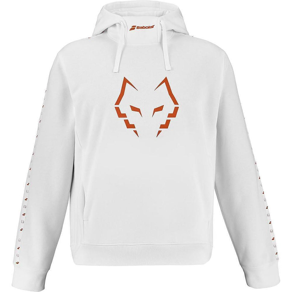 ПАДЕЛ СУЕТШЪРТ BABOLAT HOOD SWEAT J LEBRON WHITE