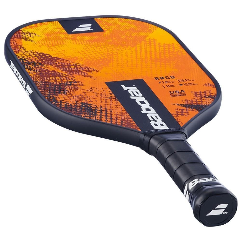 Rachetă de pickleball Babolat PADDLE RNGD – ușoară, din fibră de sticlă și tolerantă la greșeli pentru control și putere ușoare.
