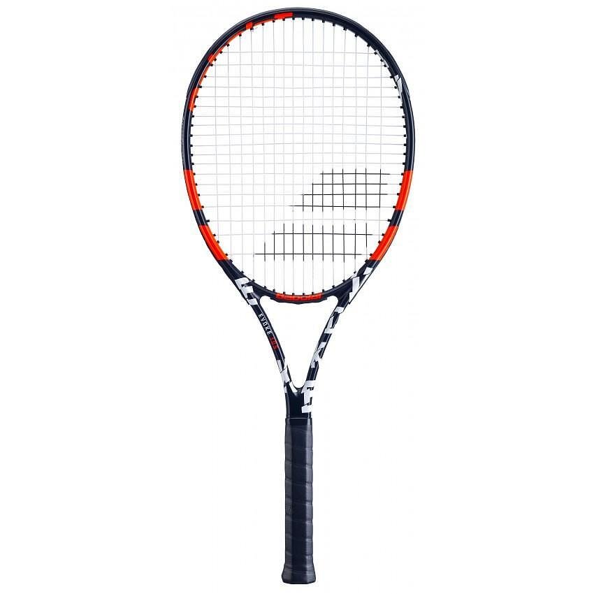 Babolat Evoke 105 tennis racket for beginners and intermediate players, comfort, control and easy play on the court