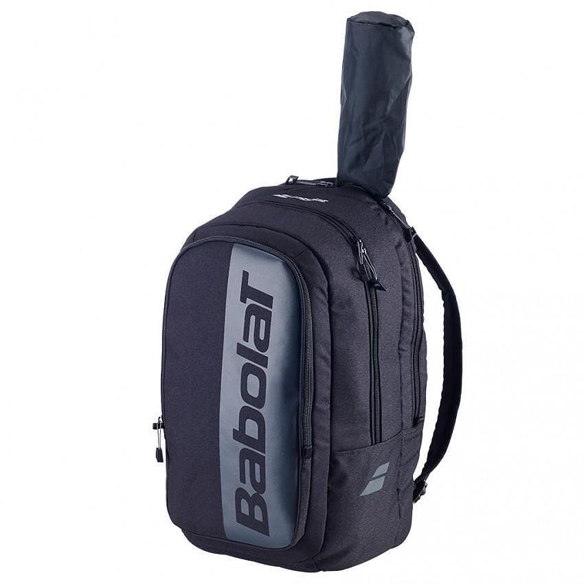 Rucsac Babolat Court Hero Black - rucsac de tenis compact cu compartiment pentru rachete și pantofi