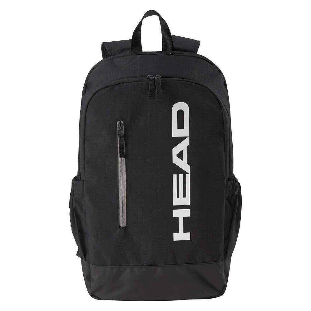 Head Base 17L Black backpack - tennis backpack for rackets, main compartment, and pockets for the court and travel