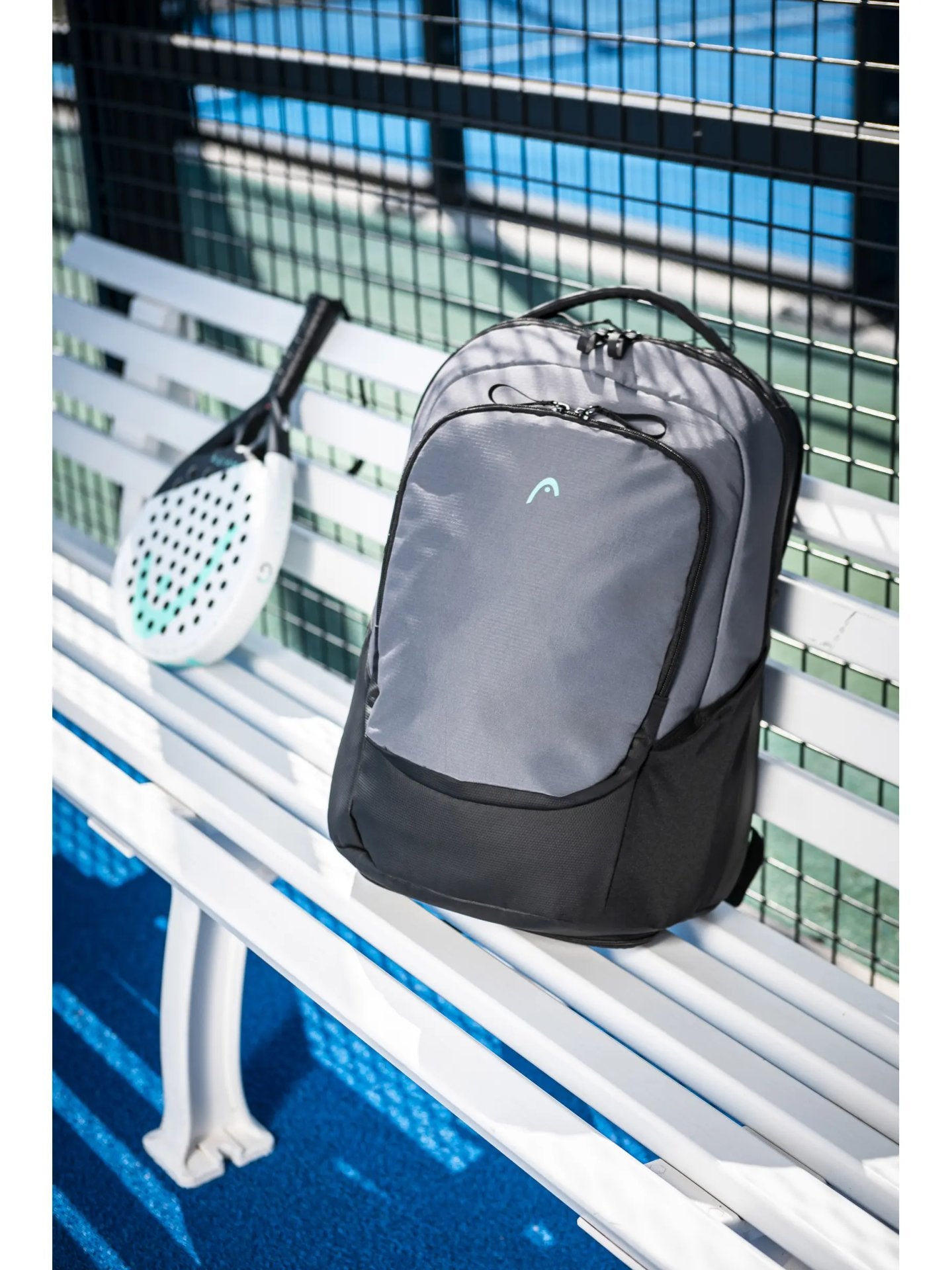 Раница Head Pro X 30L Black/Grey - стилна тенис раница за спорт и ежедневие, изработена от рециклирани PET бутилки