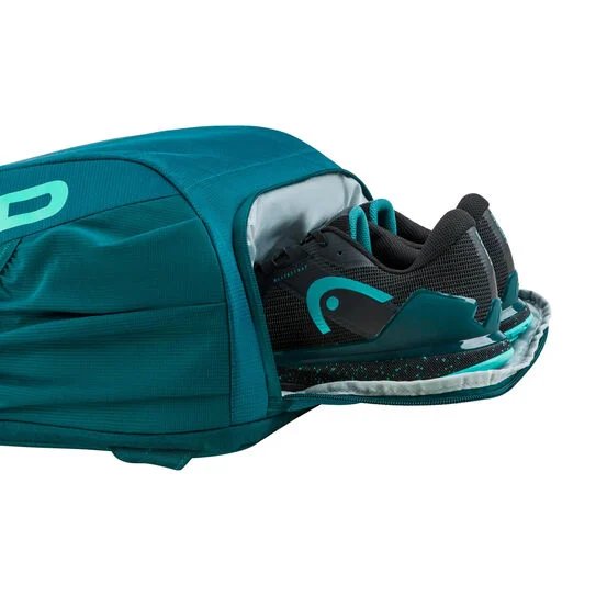 Раница Head Tour 25L Green – зелена тенис раница с отделение за обувки и спортна организация