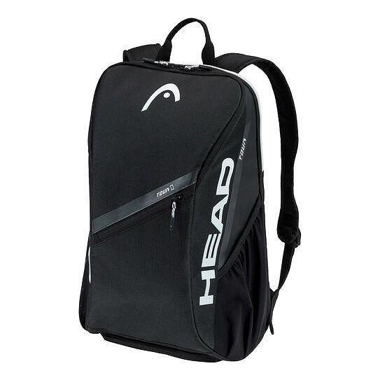 Раница Head Tour 25L Black – черна тенис раница с отделение за обувки и джоб за телефон за тенис екипировка.