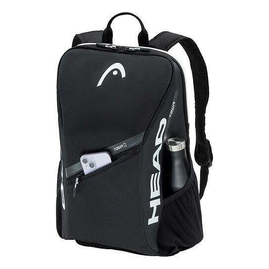 Раница Head Tour 25L Black - черна тенис раница с джоб за телефон и отделение за обувки