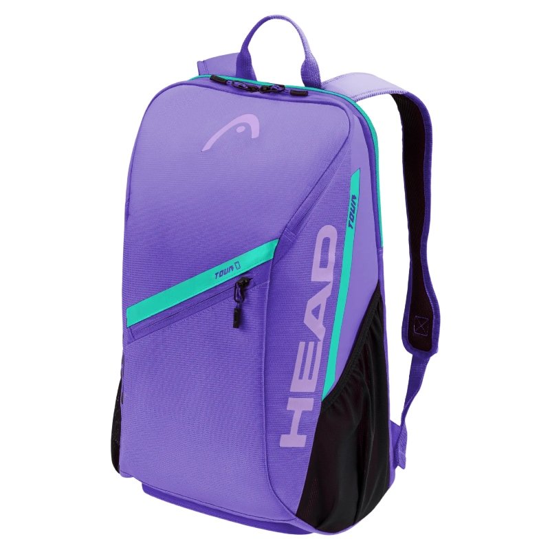 Раница Head Tour 25L Purple – лилава тенис раница с отделение за обувки и външен джоб за телефон