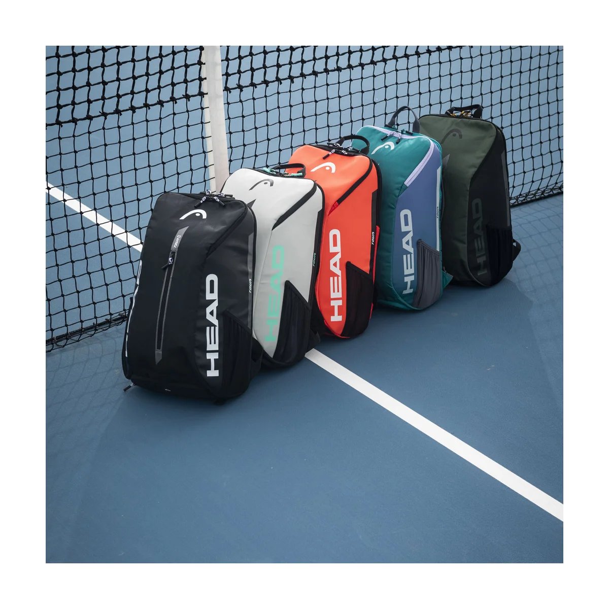 Head Tour 25L Black backpack, tennis backpack for padel rackets, tennis bags, and tennis gear