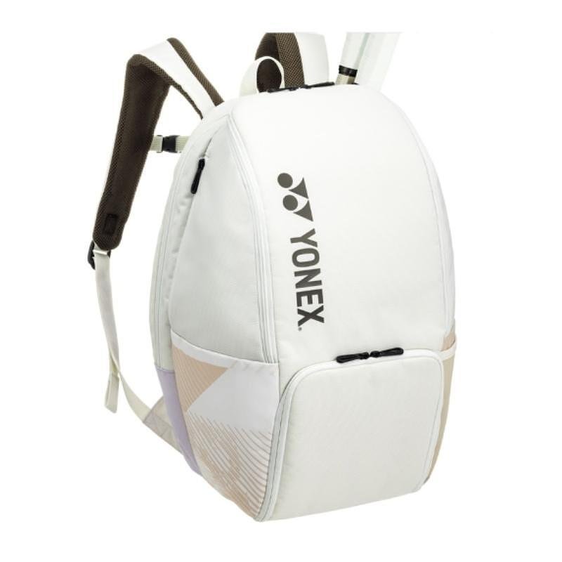 Раница Yonex PRO BACKPACK B Sand Beige – стилна тенис раница Yonex за ракети, екипировка и удобство на корта.