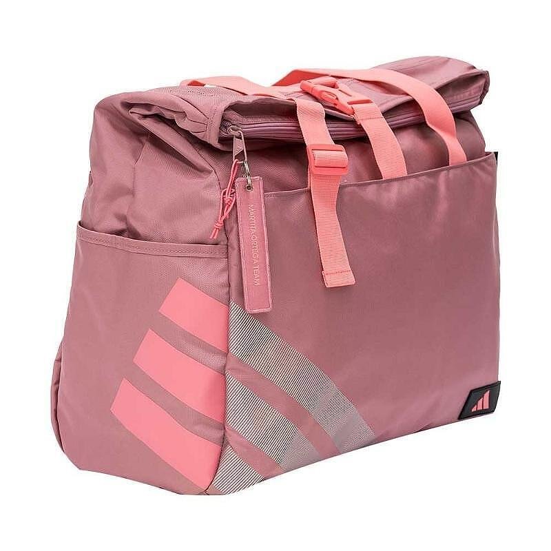 Спортна чанта adidas Weekend Bag Martita Ortega 2026 – оранжево-розова, roll-top дизайн, 30–35 л капацитет