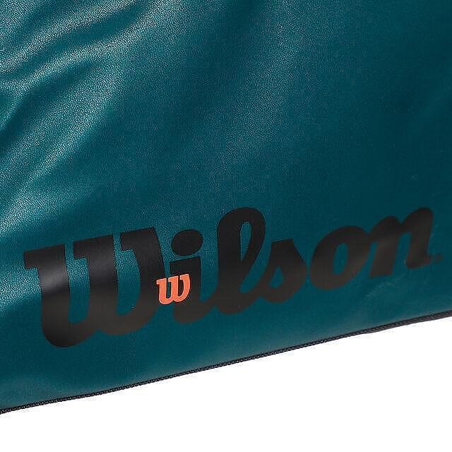 Wilson BLADE V9 SUPER TOUR DUFFEL bag – a Wilson tennis bag in turquoise with a Wilson logo, stylish for tennis gear