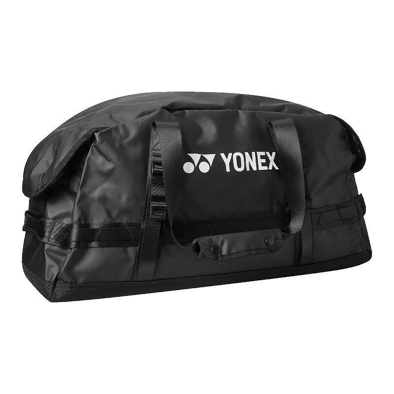Yonex DUFFLE BAG - black tennis bag with a large compartment for gear, shoes, and accessories.