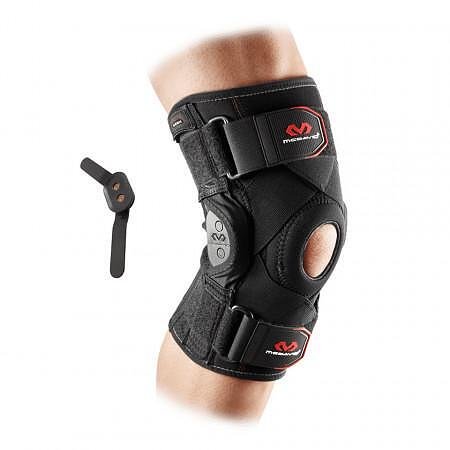 Hinged knee brace with crossed straps MCDAVID 429X