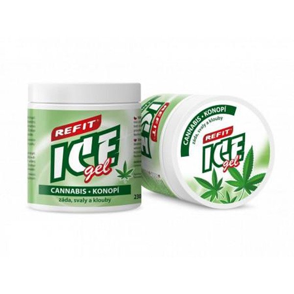 Gel puternic de masaj și regenerare Refit Ice Gel Cannabis Konop 230 Ml