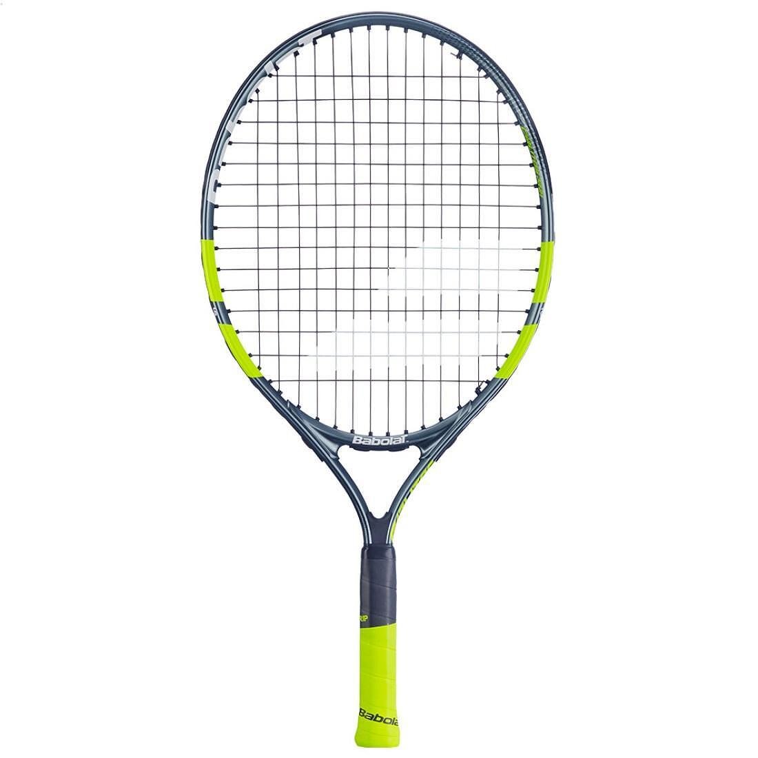 Rachetă de tenis Babolat Carlitos Junior 21 CV pentru copii 5-7 ani, rachetă ușoară din aluminiu cu ajutoare vizuale pentru învățare
