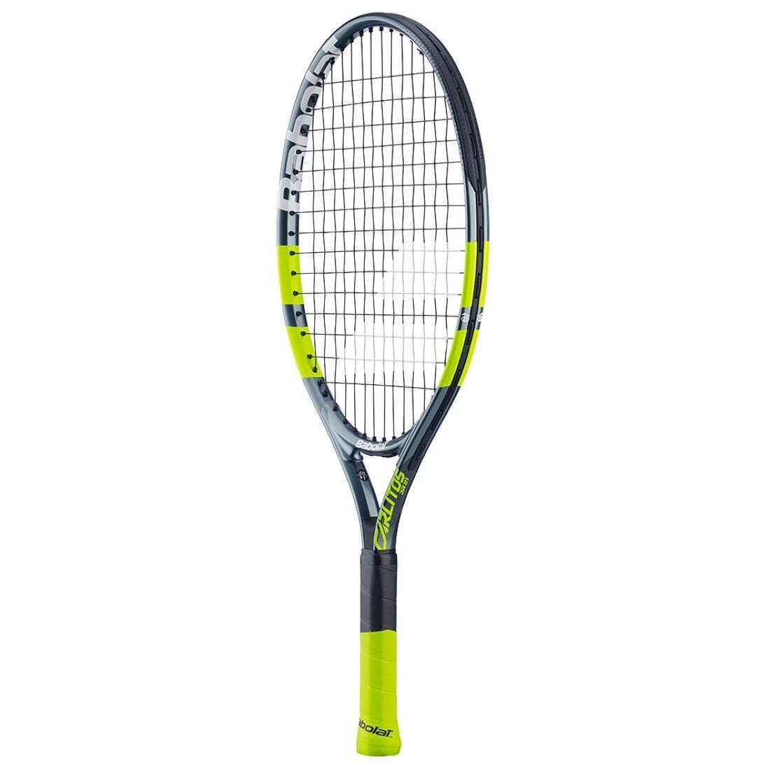 Rachetă de tenis Babolat Carlitos Junior 21 CV pentru copii 5-7 ani, rachetă ușoară din aluminiu cu elemente vizuale pentru învățare