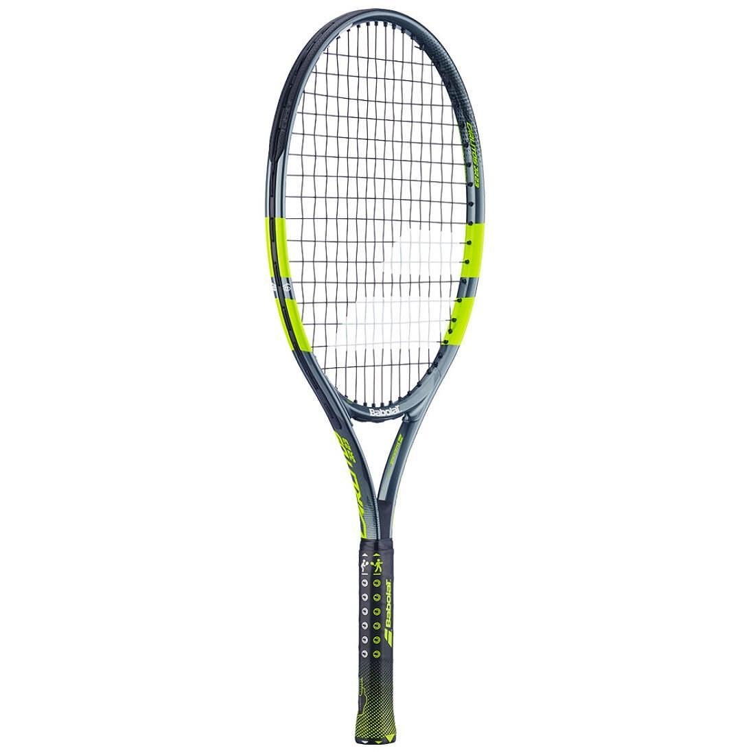 Rachetă de tenis Babolat Carlitos Junior 23 CV pentru copii 6-8 ani, cadru ușor din aluminiu și design inspirat
