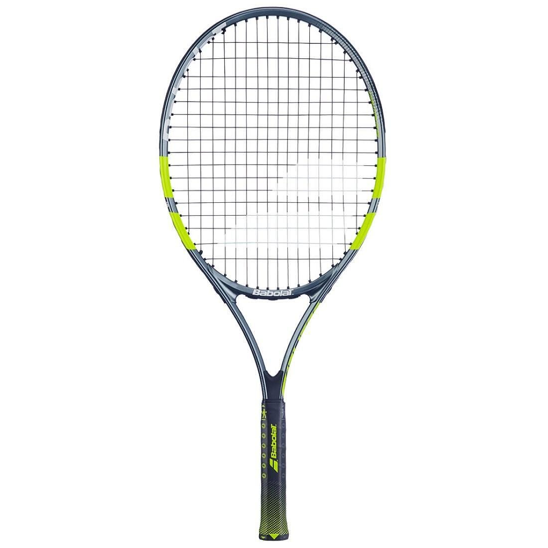 Rachetă de tenis Babolat Carlitos Junior 25 CV pentru copii 8-10 ani, cadru ușor din aluminiu și priză confortabilă