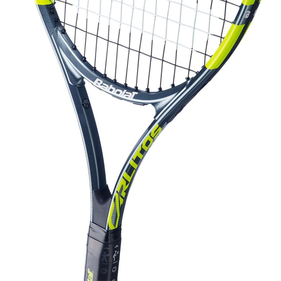 Rachetă de tenis Babolat Carlitos Junior 26 CV pentru copii, ușoară și confortabilă pentru începători, inspirată de Carlos Alcaraz