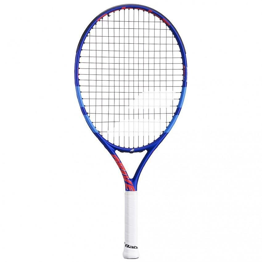 Babolat Drive Junior 23 tennis racket for children 6-8 years old, blue, lightweight and comfortable for learning and control.