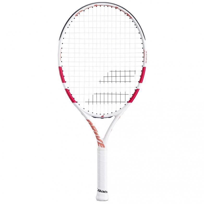 Tennis racket Babolat Drive Junior 23 White – a lightweight junior racket for training and helping young tennis players progress.