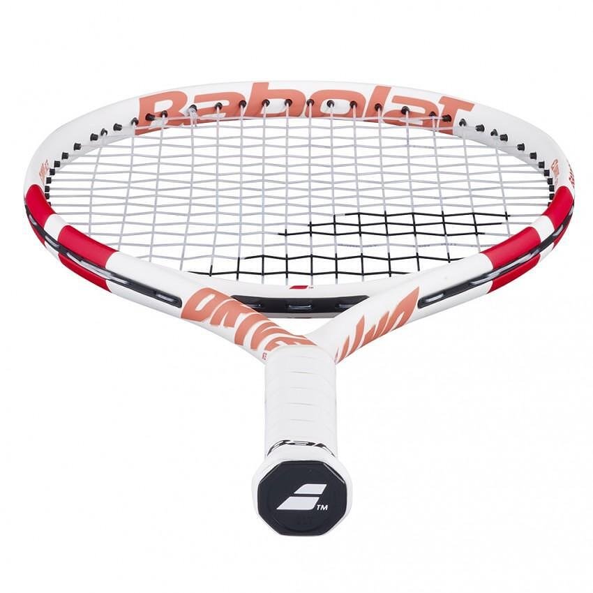 Tennis racket Babolat Drive Junior 23 White for children, lightweight and comfortable for learning and progress on court