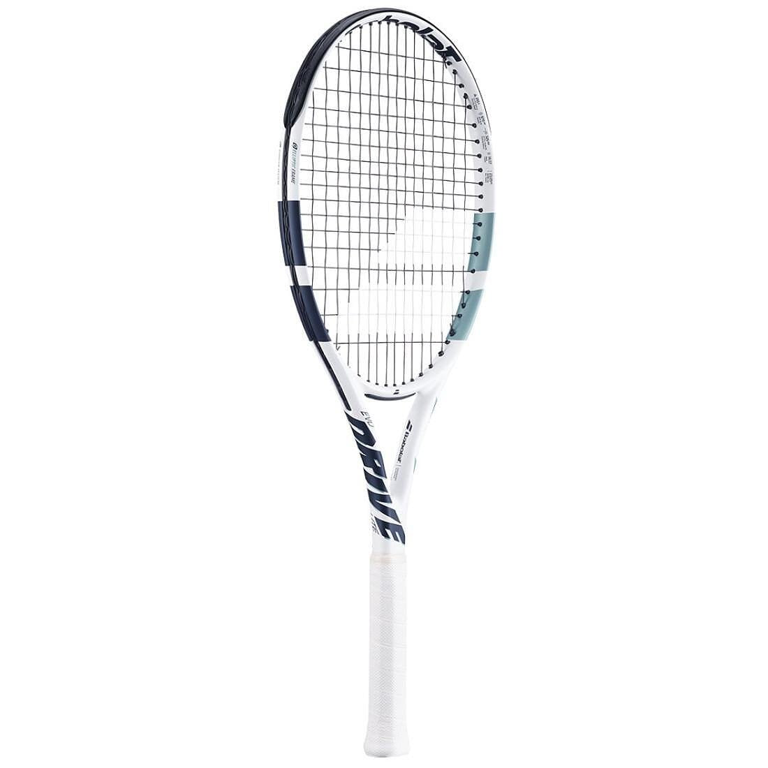 Babolat Evo Drive Lite White Gen2 tennis racket – a lightweight graphite racket for power and maneuverability