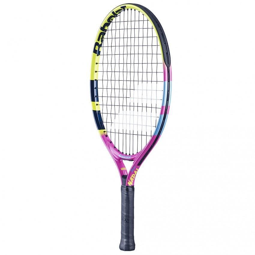 Babolat Nadal Junior 19 tennis racket for children 4-5 years old with cover, Rafa Nadal style, tennis rackets
