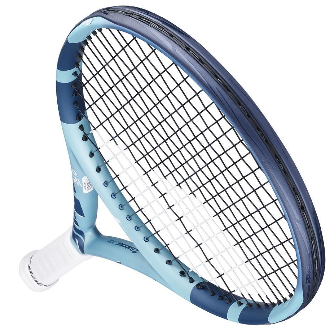 Tennis racket Babolat Pure Drive Junior 25 Gen11 Light Blue – a lightweight kids' racket for advanced young competitors.