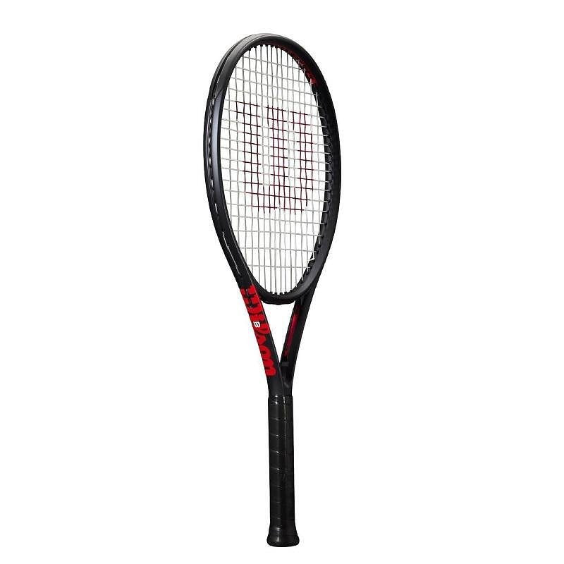 Rachetă de tenis Wilson Clash 26 V3.0, rachetă ușoară pentru juniori, cu confort și control, design negru cu accente roșii