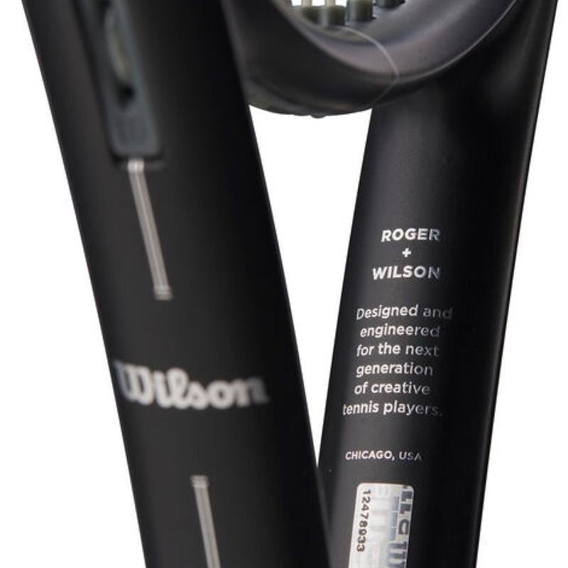 Wilson RF 01 Pro 16x19 tennis racket, created with Roger Federer for maneuverability, forgiveness, and control