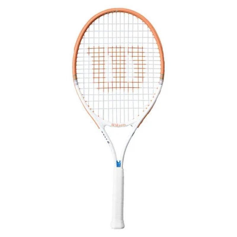 Rachetă de tenis Wilson Roland Garros 2026 Elite 25 pentru copii, ușoară și comodă, cu protector bumper și inspirată de Roland-Garros