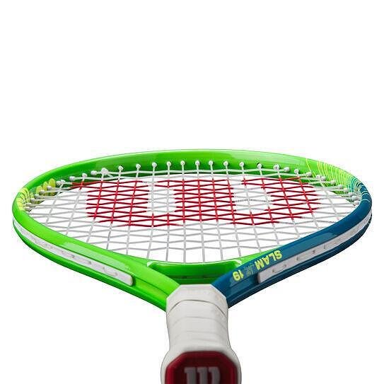 Rachetă de tenis Wilson Slam Jr 19 Boys pentru copii, rachetă de început ușoară și rezistentă Wilson cu cadru AirLite Alloy