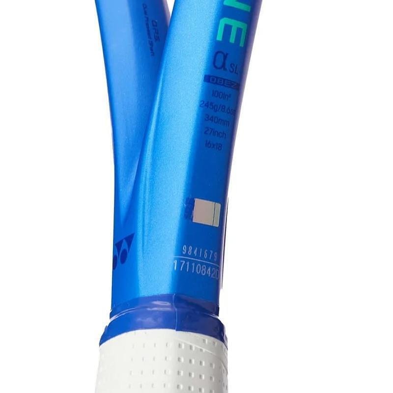 Tennis racket Yonex Ezone Alpha SL Blast Blue – a light and maneuverable tennis racket for beginners and juniors