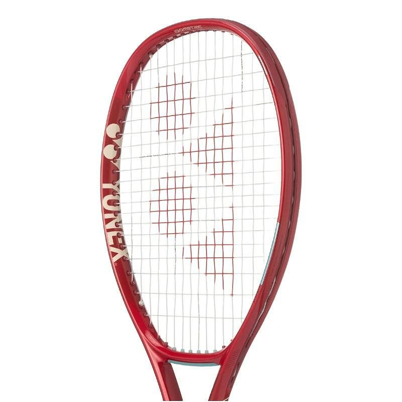 Yonex VCORE 100 Ruby Red tennis racket – a lightweight and powerful tennis racket for spin, control, and stability.