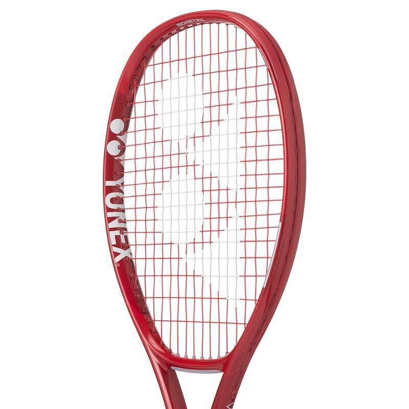Tennis racket YONEX VCORE 26 Ruby Red Junior – lightweight junior graphite racket for spin, control and stability