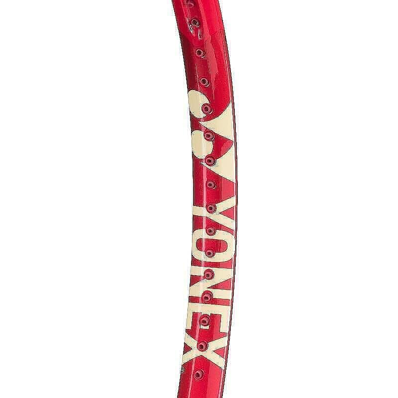 Yonex VCORE 95 Ruby Red tennis racket for advanced players with accuracy, stability, and aggressive spin. yonex, tennis rackets