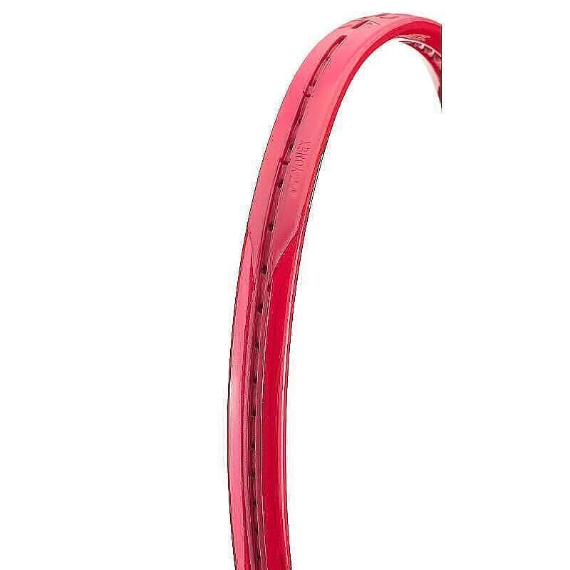 Yonex VCORE 98 Ruby Red tennis racket for spin, control and precision, ideal for attacking players